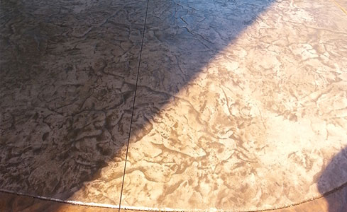 Stamped & Stained Concrete Patio
