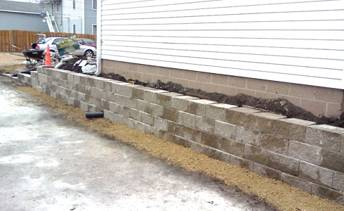 Brick Retaining Wall