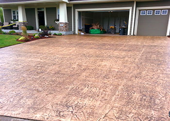 Elegant paver brick driveway